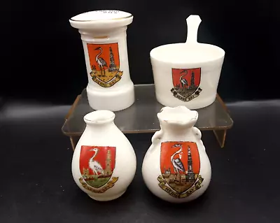 Buy Goss/Crested China X4 All With HERNE BAY Crests Inc Pillar Box, Welsh Picyn. • 7£