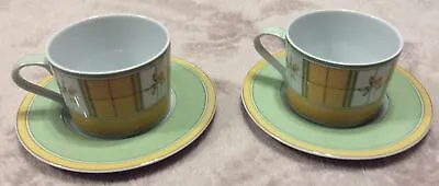 Buy Marks & Spencer Home Yellow Rose Cup & Saucer X 2 • 7£