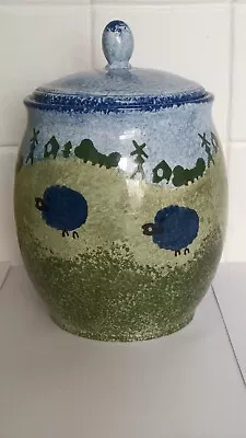 Buy Price Kensington Blue Sheep Novelty Ceramic Lidded Storage Pot • 14.99£