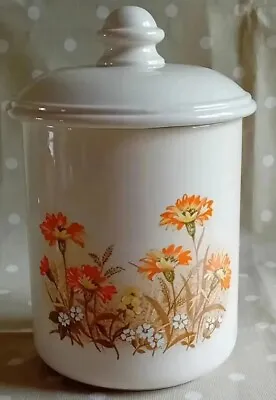 Buy Marks & Spencer St Michael Field Flowers Storage Jar, Large Container. Very Good • 6£