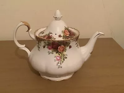 Buy Old Country Roses - Royal Albert  Tea Pot Vintage Floral Pattern • 21£
