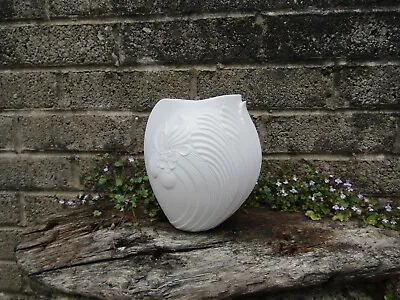 Buy Vintage Kaiser White Porcelain Floral Vase - German Fine Home Decor • 32.99£