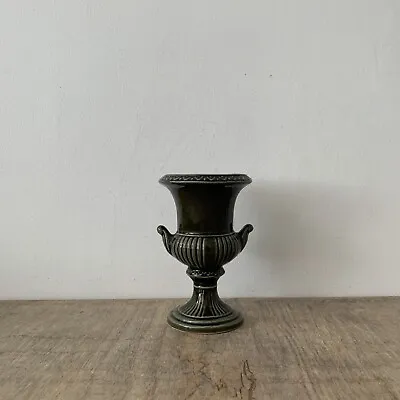 Buy Vintage Dartmouth Pottery Devon Green Vase Jardiniere Double Handled Mantel Deco • 20£