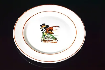 Buy Very Rare Original 1930s Walt Disney Art Deco Mickey Mouse Wade Heath Plate • 85£