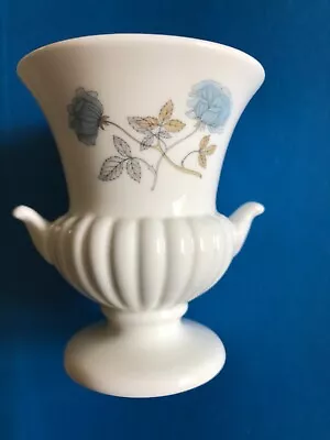 Buy Wedgwood Vase, White Bone China/blue Floral 3.5 In. High, Good Condtiion • 2.95£