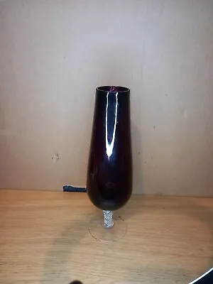 Buy Vintage Amethyst Glass Glass Vase • 9£