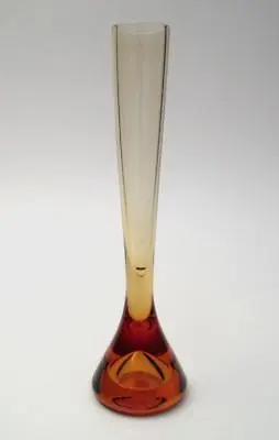 Buy Vintage Whitefriars Glass Vase Orange Amber Teardrop #9566 Mid Century Modern • 144.78£