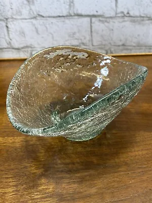 Buy VTG Hand-blow Crystal Art Glass Bowl Crackle Glass 3.5” Tall • 66.31£