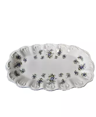 Buy Vintage Queen's Staffordshire Fine Bone China Oval Plate Made In England • 12.90£