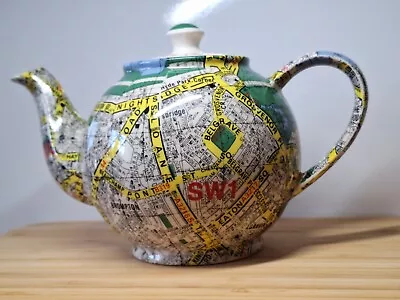Buy Paul Cardew Ordnance Survey Multi Map Teapot London Novelty Vintage 90s • 29.99£