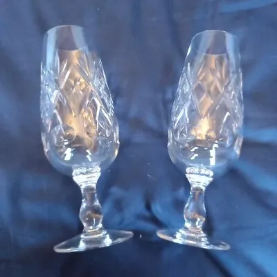 Buy Stunning Vintage Pair Of Royal Doulton Crystal Wine Glasses • 15£