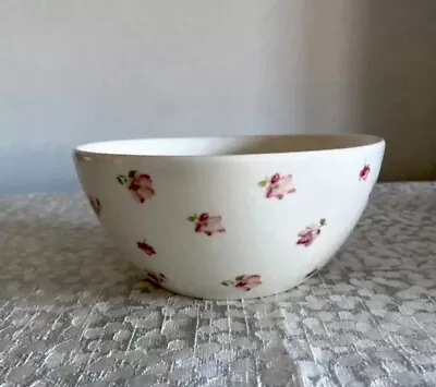 Buy Laura Ashley Cereal/dessert Bowl White With Pink Flowers- Replacement, Spare • 7£