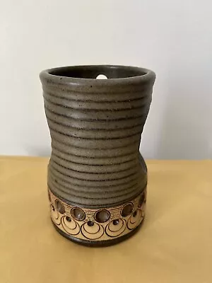 Buy Vintage Jersey Pottery C.i Wall Hanging Ceramic Geometric Pattern Planter Vase • 16.99£