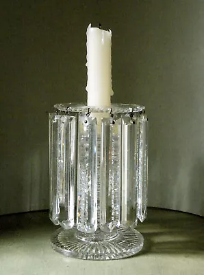 Buy Regency Cut Glass Candlestick / Candle Lustre. Wonderful Quality. • 120£