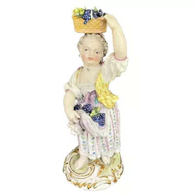 Buy Meissen Fine Marcolini Period Figure Of A Girl Holding Graped On Her Head C1790 • 99.99£