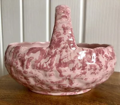 Buy Park Rose Bridlington Pottery Ceramic Dusky Pink Floral Basket Dish Vintage • 6.95£