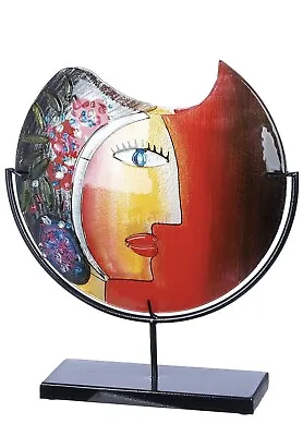 Buy Huge - 38cm Picasso Tribute Art Glass Abstract Face Abstract Vase/Stand • 169.99£