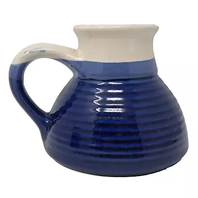 Buy Artisan Pottery No Spill Travel Coffee Mug Blue White Beehive Inkwell Boat Cup • 15.18£