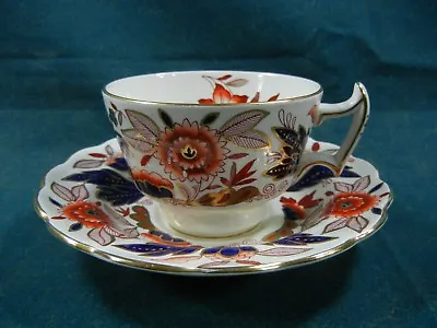Buy Booths Dovedale A8044 Rust And Blue Imari Cup And Saucer Set(s) • 20.87£