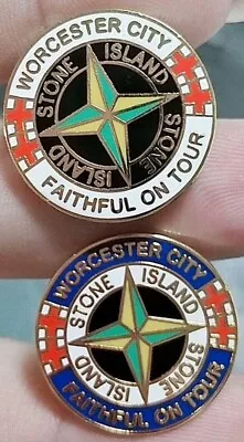 Buy Worcester City Faithful On Tour Casual Non League England Football Badge 2 Set • 5.50£
