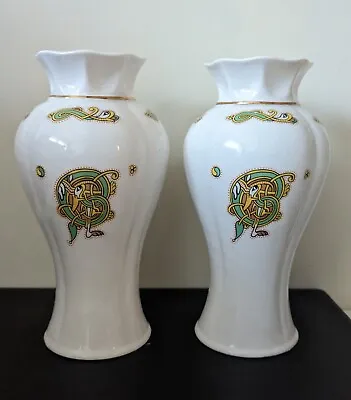 Buy ROYAL TARA (Ireland) Lovely Pair Of Bone China Vases (20cms) VGC. • 12.95£
