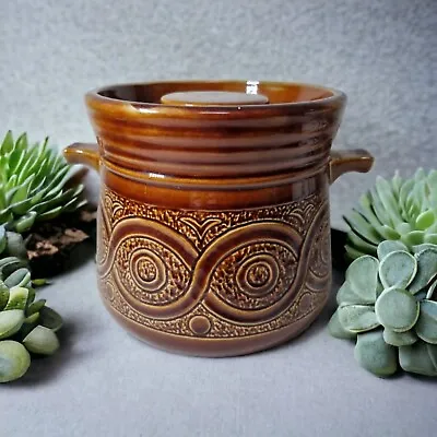Buy Ellgreave Saxony Pot Lidded Treacle Glaze Casserole Decorative Vintage • 12.99£