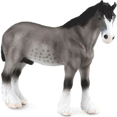 Buy CollectA 88155 CLYDESDALE GRULLO SABINO HORSE 13cm Long 11cm Tall RETIRED MODEL • 11.99£