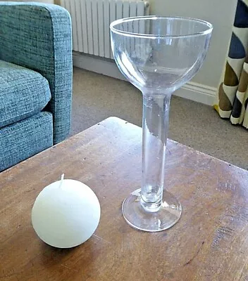 Buy Plain Glass 'Ball Candle' Holder. • 3.99£