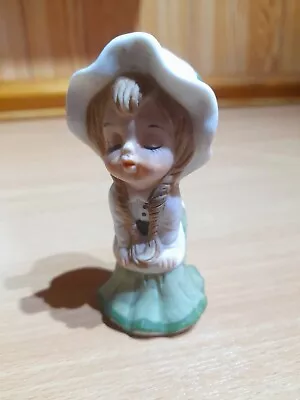 Buy Vintage Little Irish Kissing Girl Pottery Figurine • 2.50£