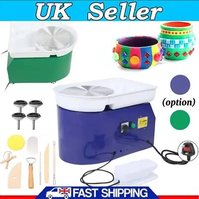 Buy 350w Pottery Wheel Pottery Forming Machine 24cm Electric Pottery Wheel With Foot • 108.99£