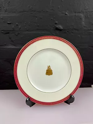 Buy RARE Minton H.4539 Gold / Red Plate 10.75  Wide Crest Centre 1951 • 29.99£