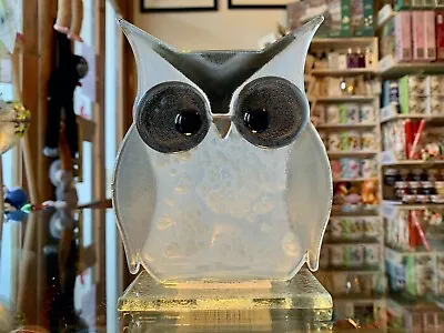 Buy Fused Glass Ornament Owl White - Nobilé Glassware - OWL-W-S • 39.99£