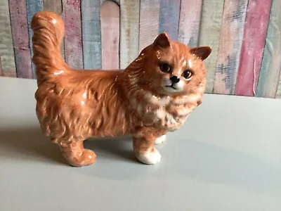 Buy Large Vintage Beswick Persian Cat Ginger Gloss Finish Model 1898 Excellent Cond • 35£