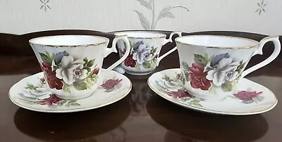 Buy Royal Sutherland Fine Bone China Tea Cup And Saucer (Pair And A Spare) • 20£