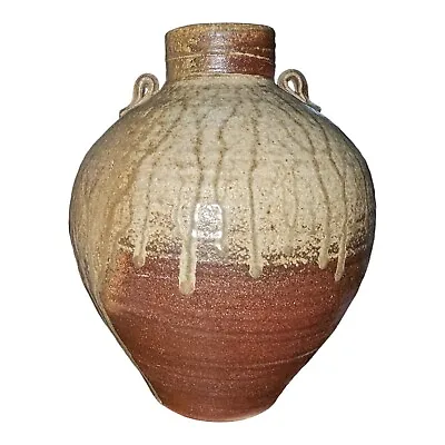 Buy ✨12.75  Rudy Tucker Wood Fired Tobacco Glaze Jar Pot Vase Studio Art Pottery • 179.94£