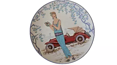 Buy Poole Pottery Art Deco Lady With Car 162 Collectable Decorative Plate 16cm • 14.99£