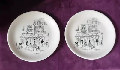 Buy Pair Of Meakin Paris Street Scene Side Plates (17cm) • 35.70£