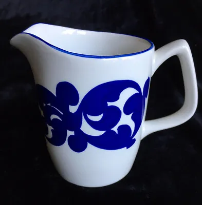 Buy Royal Cauldon Blue Scroll Milk Jug Bristol Potteries • 7£