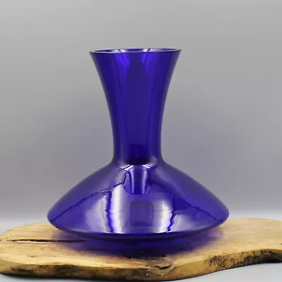 Buy Large Cobalt Blue Glass Art Vase - Made In Portugal - 9 1/4 Inches • 96.07£