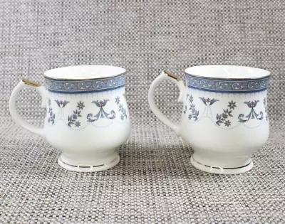 Buy 2x Castle Church Staffordshire Bone China Mugs / Cups Floral Pattern 300ml • 12.99£