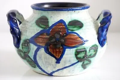 Buy Swedish Scandinavian Vintage Art Pottery Handled Vase - Upsala-Ekeby - C.1930's • 65£