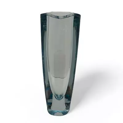 Buy Strombergshyttan Stromberg B 868 Blue Vase Swedish Art Glass 10  Tall 50s 60s • 37.93£