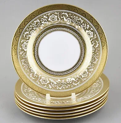 Buy Minton Fine Bone China Porcelain Ball Ivory Side Tea Bread Plates X 6 Excellent! • 150£
