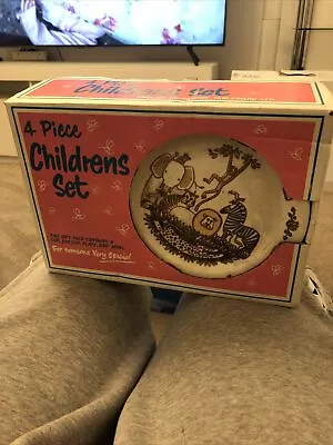 Buy Vintage 4 Piece Childrens Set Ironstone Tableware VINTAGE!! • 15£