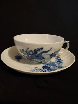 Buy Vintage Royal Copenhagen Denmark Porcelain Blue Flowers Cup And Saucer 10/ 1551 • 42.54£