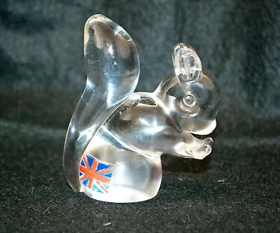 Buy Vintage LANGHAM Glass Squirrel Signed Excellent Condition Made In England • 12.50£