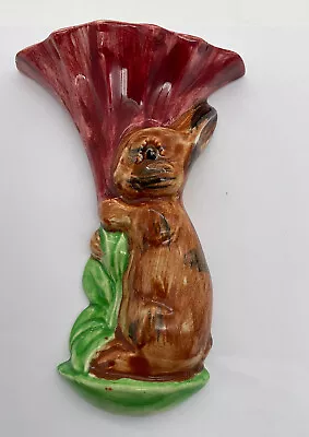 Buy Shorter &Son - Hand Painted - Art Deco Rabbit & Tulip Vase -  Vintage Perfect • 39.99£