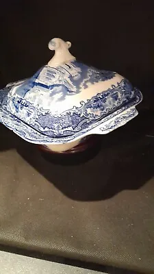 Buy Antique. George Jones Blue And White (Pattern Abbey) Tureen, • 55£