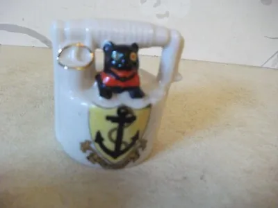 Buy Antique  Arcadian Black Cat In Well Crested China Porthcawl Cres • 9.99£