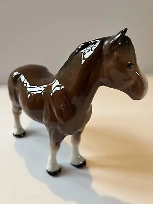 Buy Vintage Melba Ware Horse Ceramic Shire Ornament Figurine Brown Gloss • 9.99£